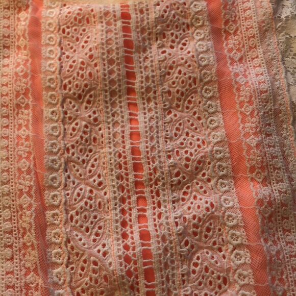 ANTHROPOLOGY One September Small Lace Peplum Sleeveless Top. Preworn, Used - Picture 14 of 16